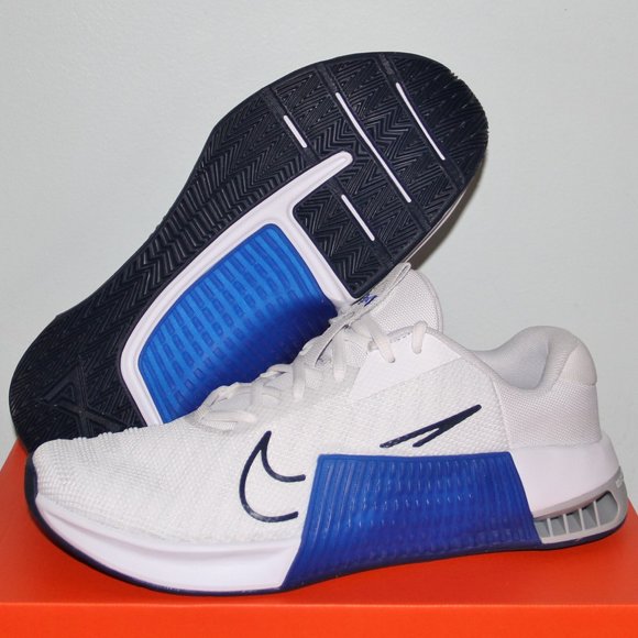 Nike Metcon 9 CrossFit Training Shoes Mens 9.5 White Racer Blue - Picture 1 of 6